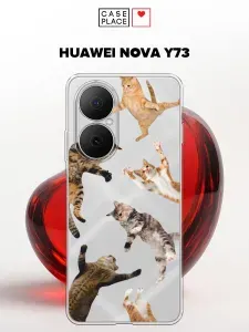 Чехол на Хуавей Нова Y73 с котиками