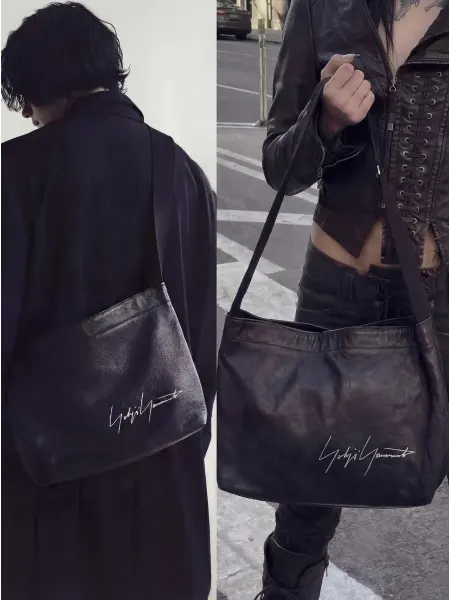 YOHJI YAMAMOTO Сумка натуральная кожа через плечо унисекс
