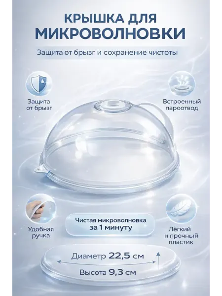 ZiZi Пластиковая крышка-колпак для микроволновой печи