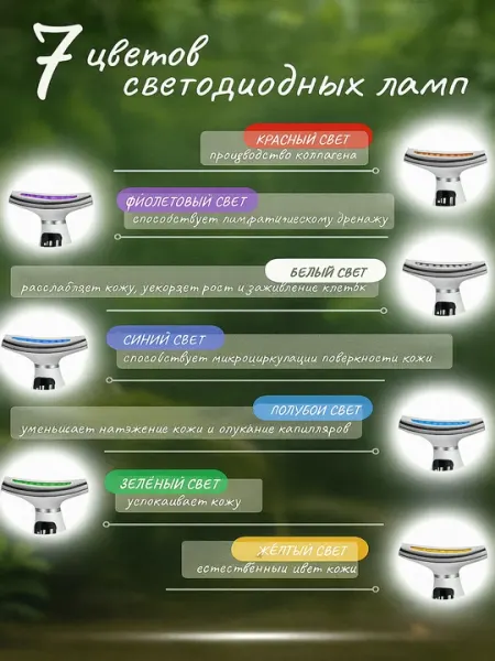 Массажер для лица шеи, микротоковый, электрический, от отеков