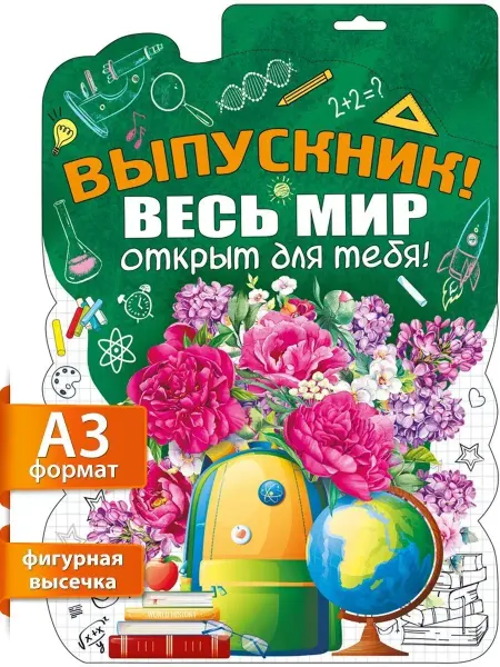 ТМ Мир поздравлений Плакат на стену Выпускнику последний звонок прощай школа А2