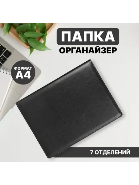 Ручки.рф Папка органайзер для документов формата А4 "Черная"