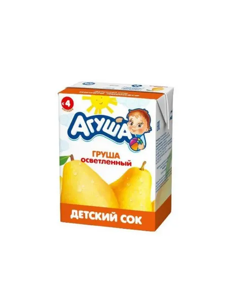 Агуша Сок детский груша осветленный 200 мл