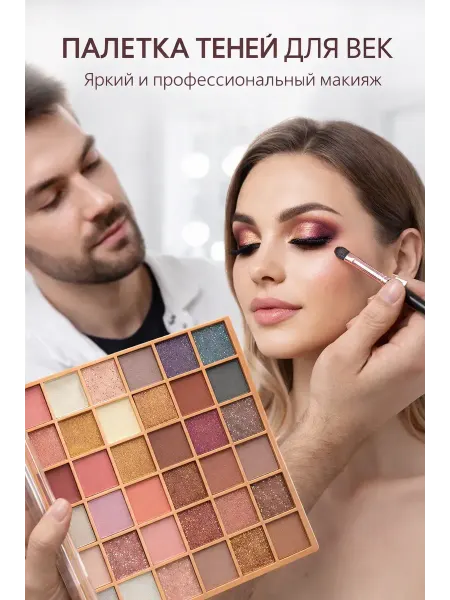 Аминат Тени для век палетка матовые нюдовые для макияжа лица, глаз