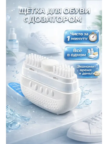 Анель_x10 Щётка для обуви с дозатором