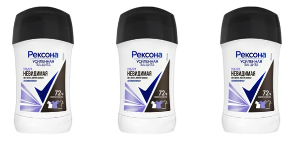 РЕКСОНА 2 шт Антиперспирант стик Невидимый эффект