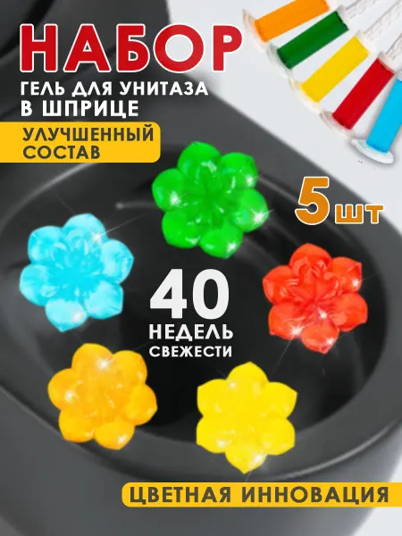 Гель для унитаза в шприце ароматизатор для туалета