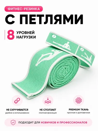Фитнес резинки тканевые для ног и ягодиц, набор эспандеров для тренировок