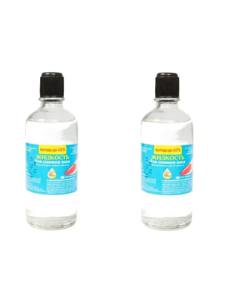 Бахташ Жидкость для снятия лака с витаминным комплексом 99 мл 2 шт
