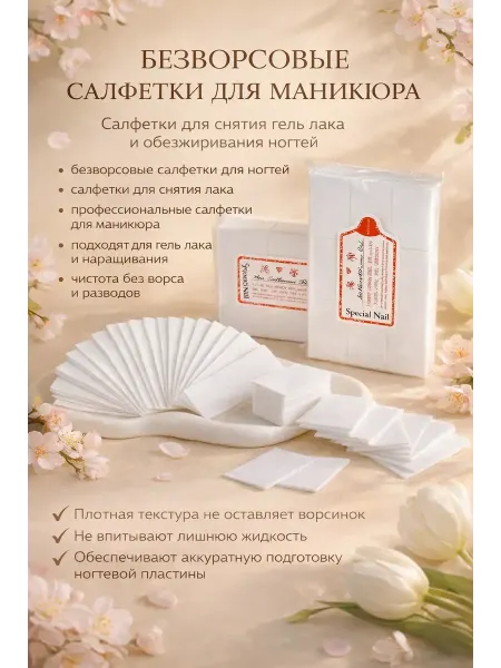 Твоя находка Безворсовые салфетки для маникюра 540 шт