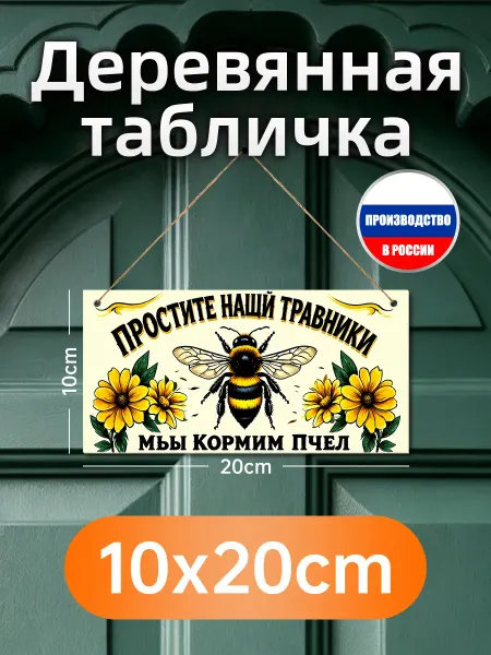 Деревянная настенная табличка с курами и надписью про безуми
