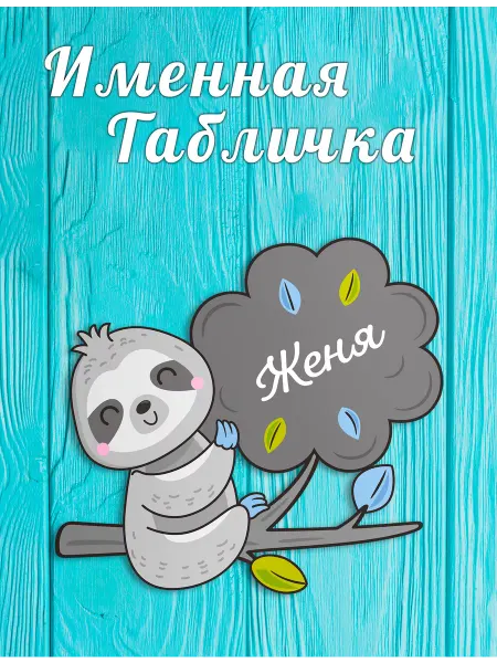 БОНПРЕ Именная табличка в детскую Женя