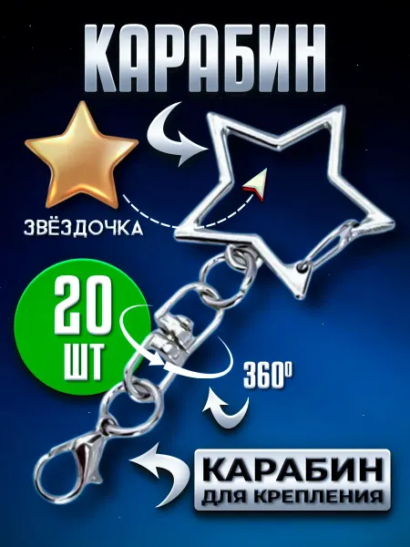 Карабин для брелка с цепочкой — фурнитура, крепление, основа