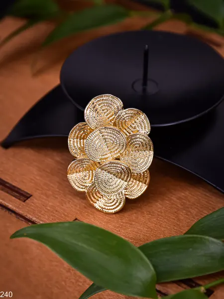 Роскошь ЗОЛОТА Брошь Релакс с горячей эмалью