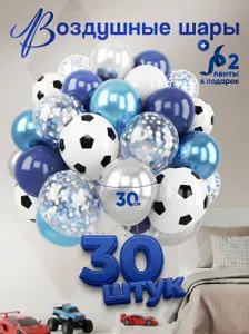 Шарики воздушные набор 30 шт/ шары на день рождения мальчика / на выписку
