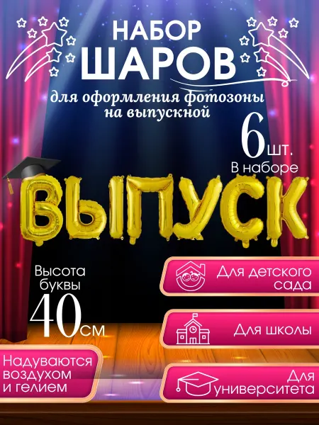Воздушные шары фольгированные Выпуск