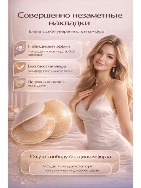 БИРРА Силиконовые накладки на грудь ультратонкие-пэстисы