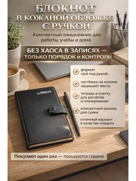 ВПРН3316 Ежедневник для записей с ручкой
