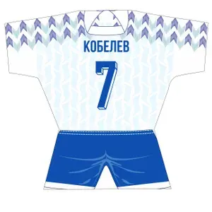 Брелок мини-джерси мягкий для ключей "ЛЕГЕНДЫ РОССИЙСКОГО ФУТБОЛА" КОБЕЛЕВ
