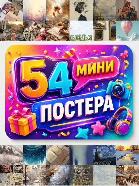 У Денчика Минипостеры 54 шт Эстетика Нестандартное Искусство