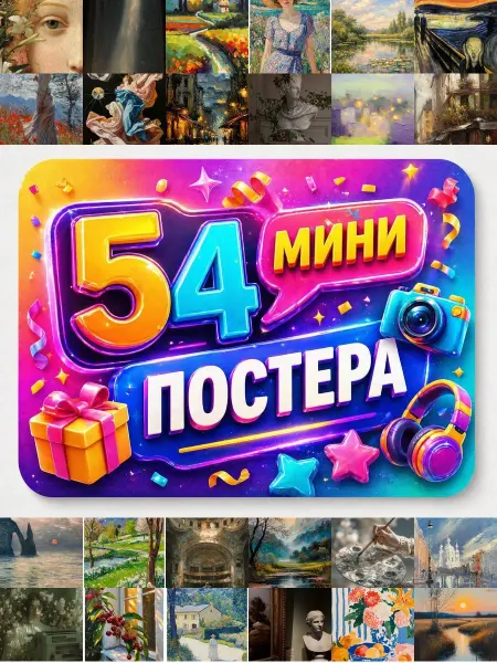 У Денчика Минипостеры 54 шт Эстетика Испрессионизм