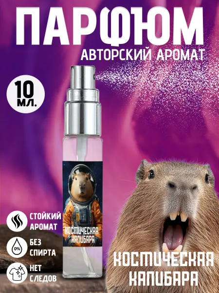 Хрю - сказочный парфюм Прикольные детские духи - Космос Капибара на день рождения