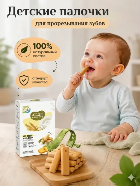 Палочки для прорезывания зубов детям печенье для малышей