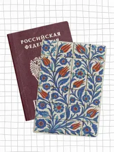 Обложка на паспорт, чехол для документов с принтом орнамент