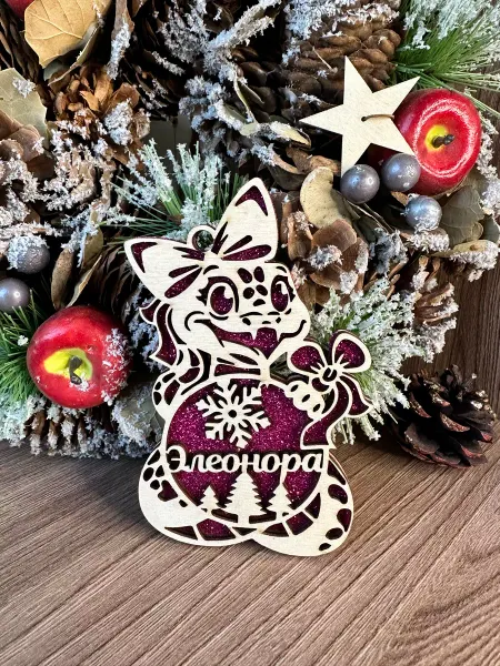 Крутой шарик Елочное украшение Элеонора