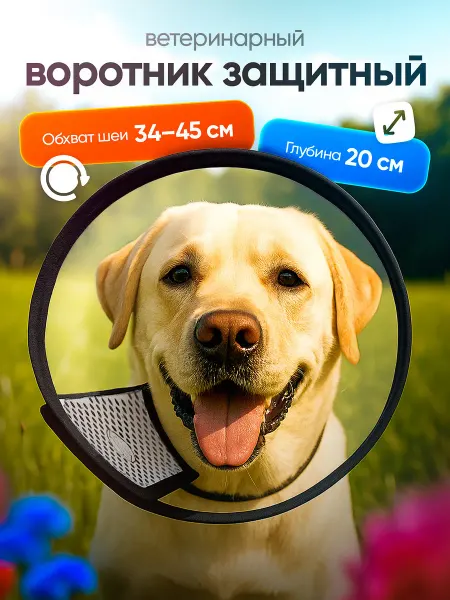 Защитный воротник ветеринарный для собак №3