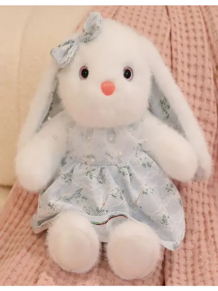 Мягкая игрушка зайка в платье