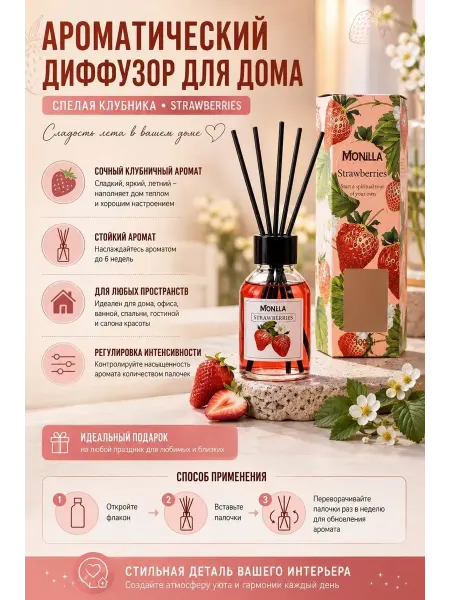 Мира7 Диффузор автомобильный и для дома ароматический парфюм