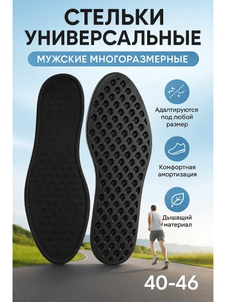 Зозоля Стельки многоразмерные мужские для обуви