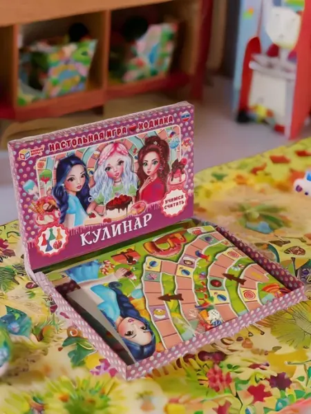Умные игры Настольная игра ходилка для компании Учимся считать
