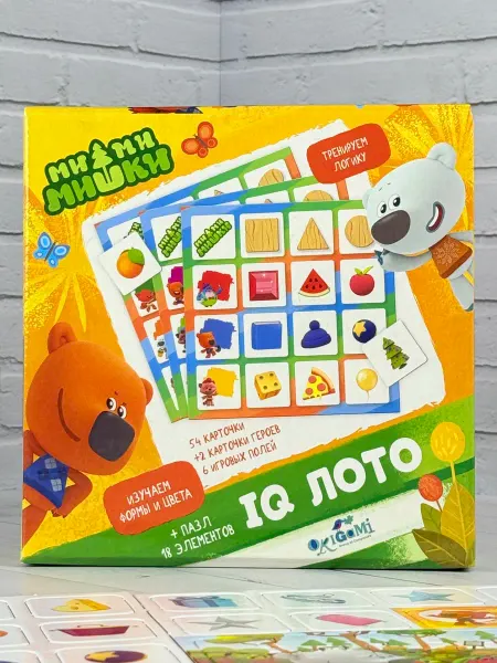 Развивающая игра для малышей картонное лото Мимимишки