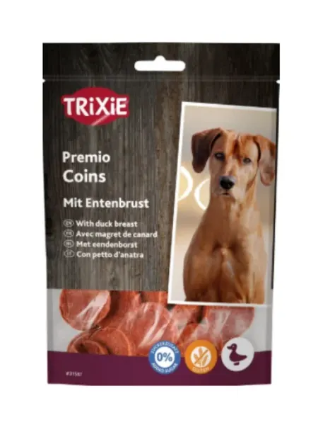 Тrixie лакомство для собак медальоны с утиной грудкой