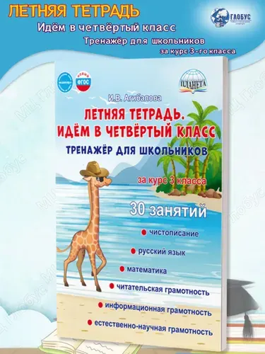 Летняя тетрадь. Идём в четвёртый класс. Тренажёр для школьников