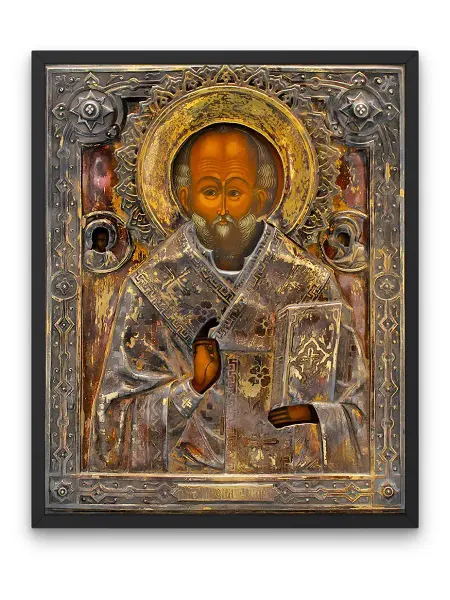 О! Мой Постер Плакат, Старинная икона - Николай Чудотворец