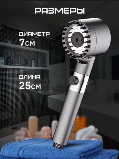 Турло-лейка водосберегающая насадка для душа