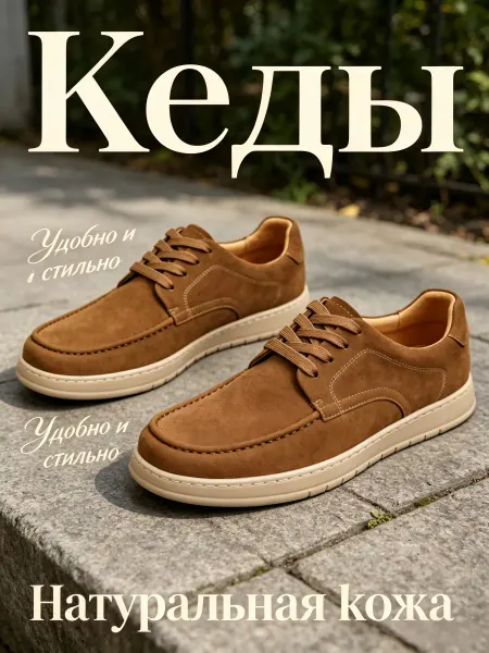 Мужские кеды плоские натуральная кожа желтая