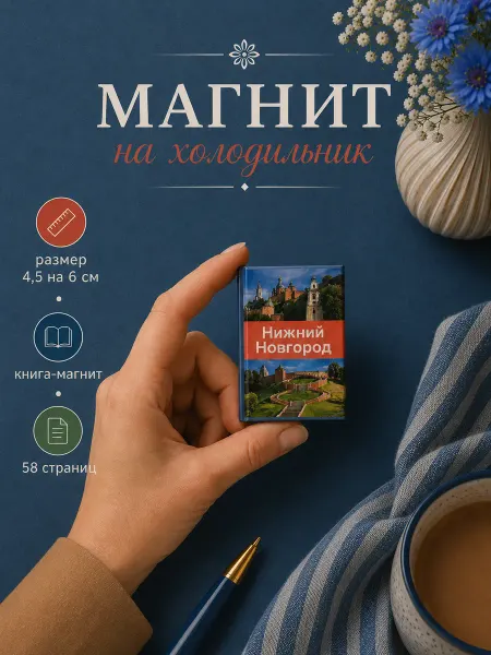 Книжка с фишкой Магнит на холодильник Нижний Новгород Сувенир