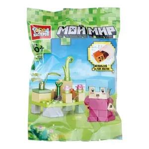 Конструктор Мой мир Майнкрафт, резиновая фигурка