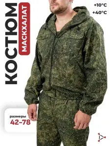Маскировочный костюм маскхалат пиксель