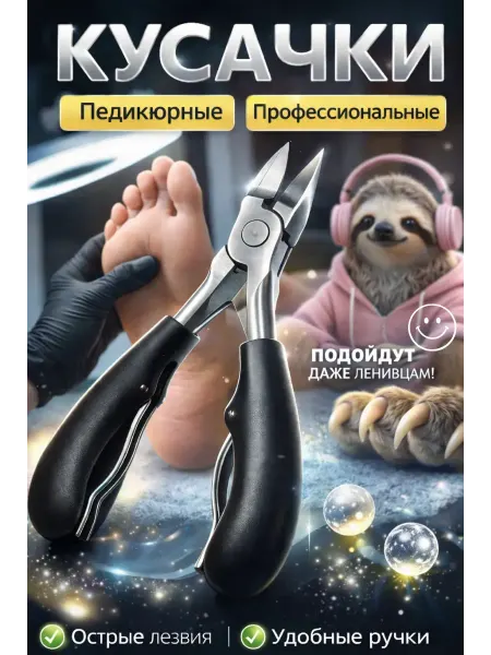 КСЮ0503 Кусачки педикюрные для толстых ногтей профессиональные