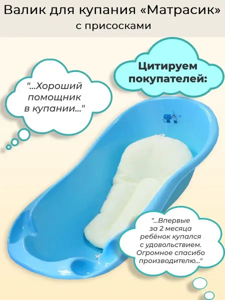 Свет Мария Матрас для купания с присосками