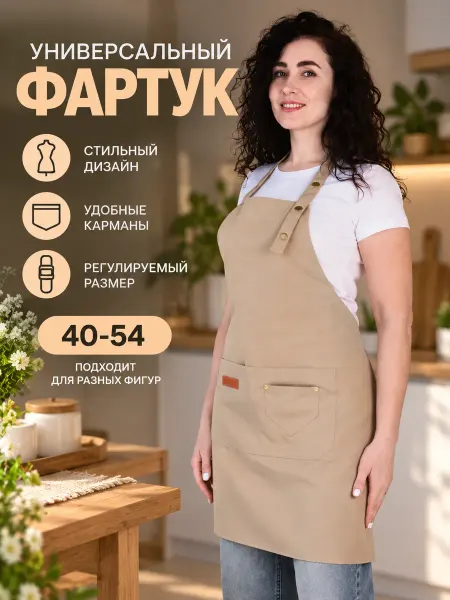 Фартук кухонный для мастера маникюра и парикмахерской