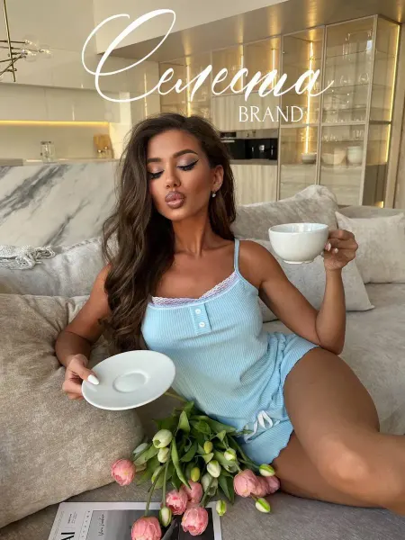 СЕЛЕСТА Сексуальная пижама с шортами и майкой хлопок из пинтерест
