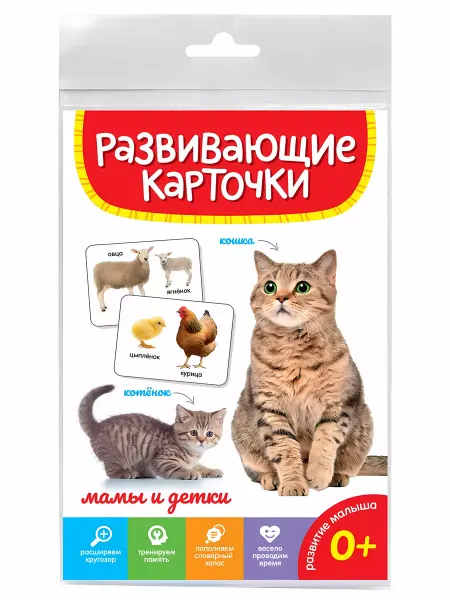 Проф-Пресс Развивающие карточки Мамы и детки