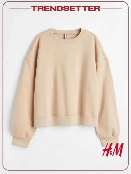 H&M Свитшот с начесом толстовка оверсайз