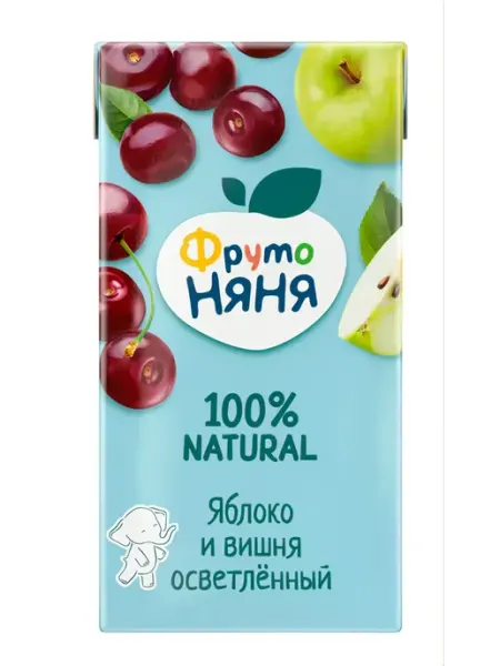 ФрутоНяня Нектар осветленный яблочно-вишневый, 500 мл